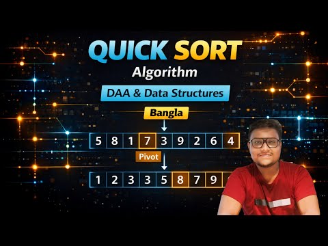 Quick Sort Algorithm In Bangla Data Structures Sorting Tutorial With Examples
