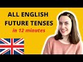 ALL English Future Tenses Explained in 12 Minutes [including GOING TO]