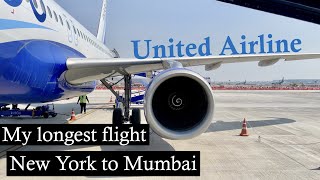 United Airline flight from New York to Mumbai Review | My longest flight