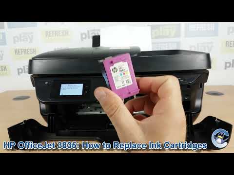 HP Officejet 3835: How to Change/Replace Ink Cartridges