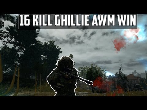 [BATTLEGROUNDS] 16 KIILL GHILLIE AWM WIN