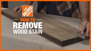 How to Remove Wood Stain | Simple Wood Projects | The Home Depot