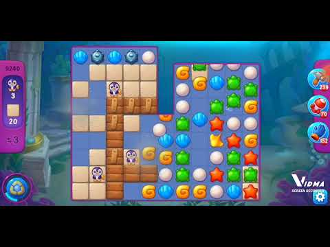 Fishdom. 9240 super hard level no boosters and diamonds. 11 moves