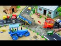 DIY Mini Tractor Concrete Road Build Using Road Roller Mixer Machine Science Project