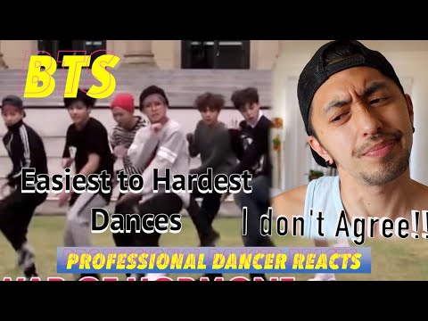 Professional Dancer Reacts to EASY to HARDEST BTS DANCES