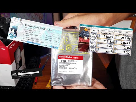 Western Digital Red Plus (10TB) unboxing + test