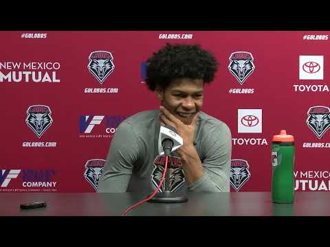 UNM Men's Basketball Media Availability - Saquan Singleton (3/3/2022)