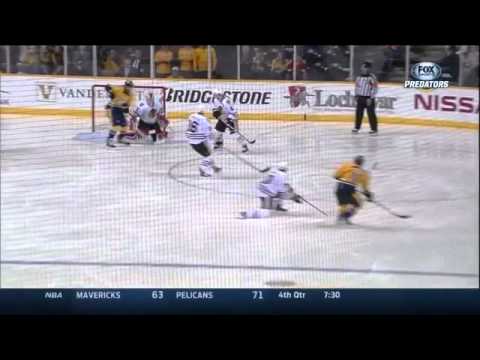 James Neal hat trick vs Blackhawks