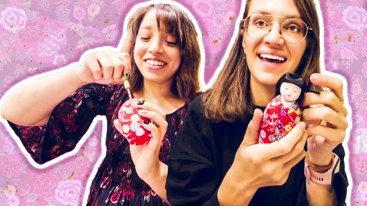 WE MADE TRADITIONAL JAPANESE DOLLS! [Iwatsuki Doll Experience]