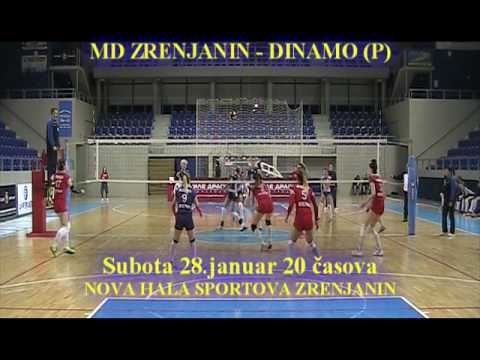 Najava odbojka MD Zrenjanin   Dinamo Pancevo