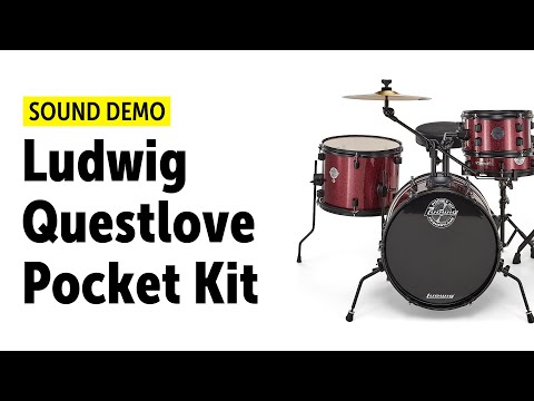 Демонстрация звучания ударной установки Ludwig из серии The Pocket Kit 