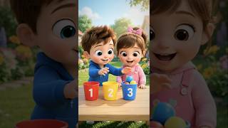 Can You Match the Number to the Correct Cup? 🔢🥤 | Kids Learning Game