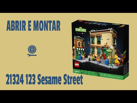 Abrir e Montar - LEGO 21324 123 Sesame Street