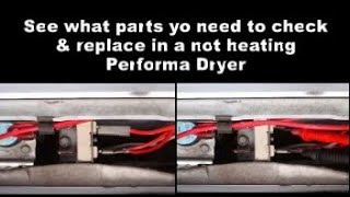 Performa Dryer Not Heating — See What Parts You Need to Check