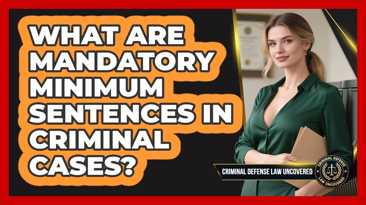 What are mandatory minimum sentences in criminal cases?