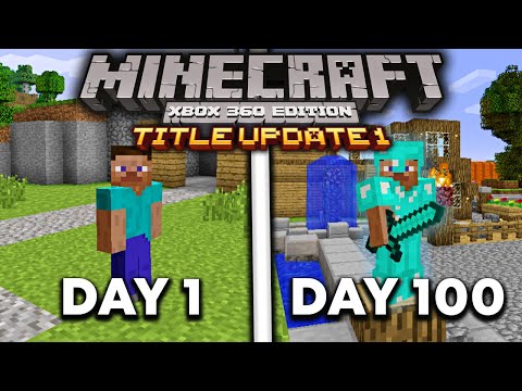 I Survived 100 Days in the OLDEST Minecraft Xbox 360 Edition