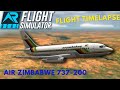 Victoria Falls To Harare Air Zimbabwe B737 200