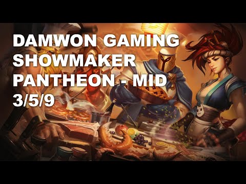 DAMWON Gaming ShowMaker Mid Pantheon vs Fizz - KR Challenger Patch 10.9