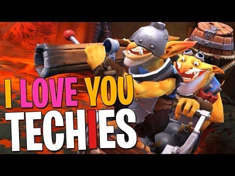 I Love You Techies - DotA 2 Funny Moments