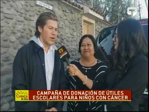 Campaña de donación de útiles escolares para niños con cáncer