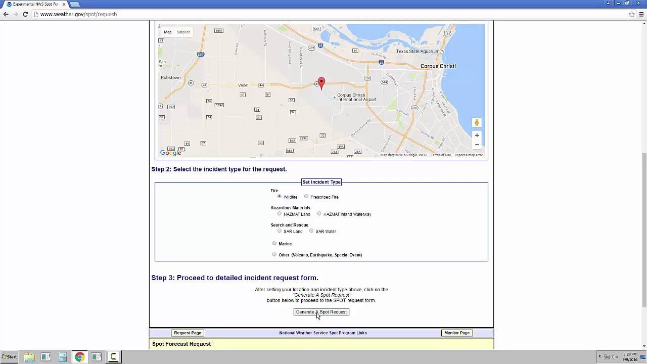 New Spot Webpage Training