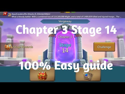 Lords mobile Vergeway Chapter 3 Stage 14 easiest guide