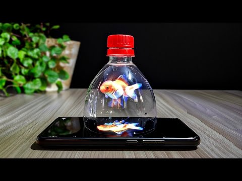 DIY: Erstaunlicher 3D-Hologrammprojektor aus Plastikflasche | Selbst bauen & online verkaufen!
