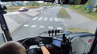 Bus Driving POV | Route 310 Oskarshamn - Växjö | Scania InterLink