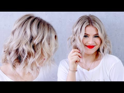 UPDATED: How To Curl Short Hair With A Flat Iron |...