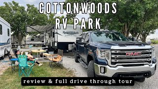 Cottonwoods RV Park Review + FULL DRIVE THROUGH TOUR