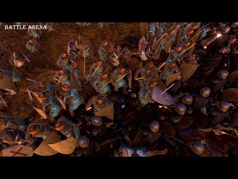 Knights of Jerusalem vs Mordor Orcs | Ultimate Epic Battle Simulator | UEBS