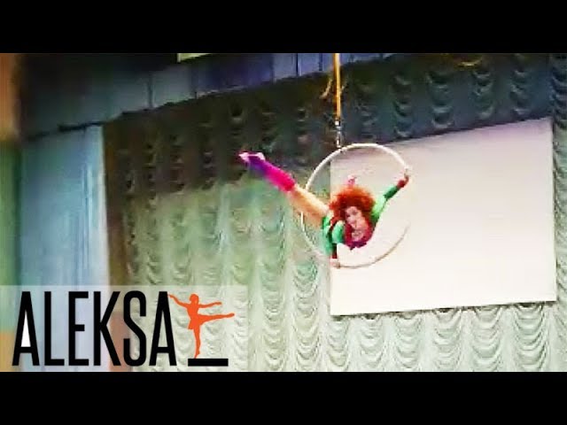Танец на воздушном кольце. Воздушная гимнастика и акробатика. Соня Корниенко, ALEKSA Studio