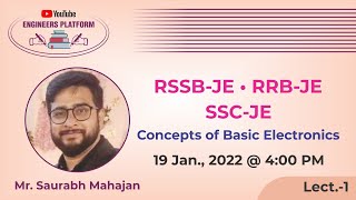 Concepts Of Basic Electronic | RSSB JE Online Classes | RRB JE | SSC JE | Online Coaching | Lect -1