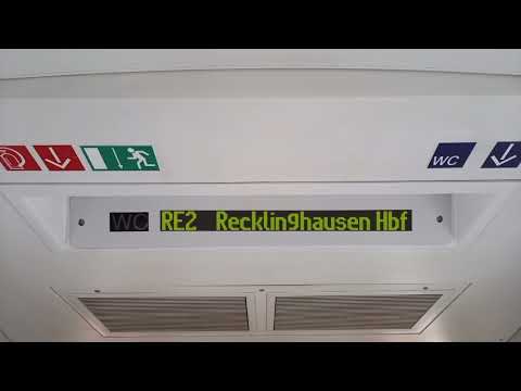 Ansagen des RE2 Rhein-Haard-Express