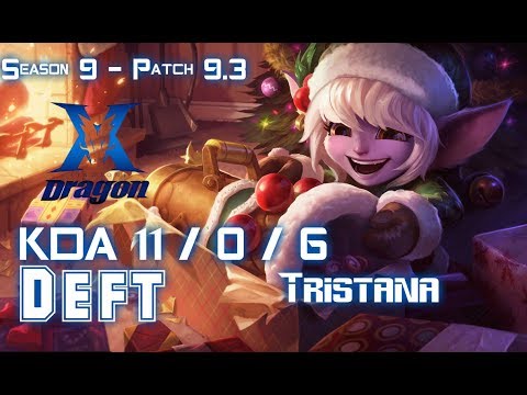 KZ Deft TRISTANA vs KAI'SA ADC - Patch 9.3 KR Ranked