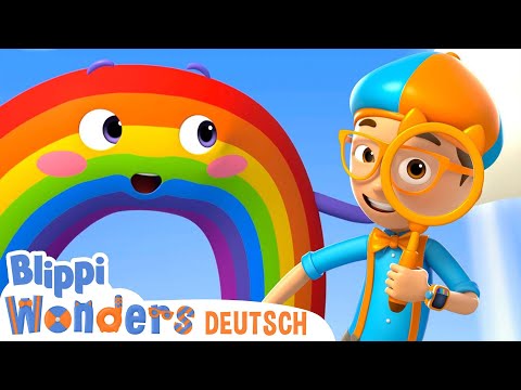 Blippi Deutsch - Lerne die Regenbogen Farben | Abenteuer und Videos für Kinder