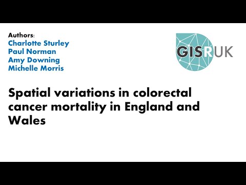 GISRUK 2021: Paper 68 - Spatial variations in colorectal cancer mortality in England and Wales