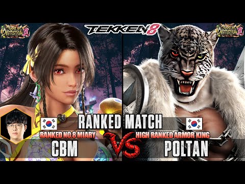 Tekken 8 ▰ DNS | CBM 🇰🇷 (#8 Ranked Miary Zo) Vs POLTAN 🇰🇷 (Armor king) ▰ High Level Gameplay!