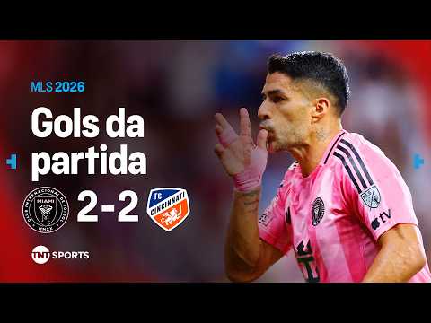 SUÁREZ MARCA GOLAÇO ABSURDO, MAS INTER MIAMI FICA NO EMPATE! INTER MIAMI 2X2 CINCINNATI