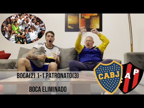 BOCA (2) 1-1 (3) PATRONATO - REACCIÓN FESTEJOS Y GOLES - COPA ARGENTINA