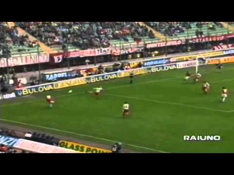 Serie A 1995-1996, day 34 Milan - Cremonese 7-1 (2 De Agostini og, Florijancic, Panucci, 2 Di Canio)