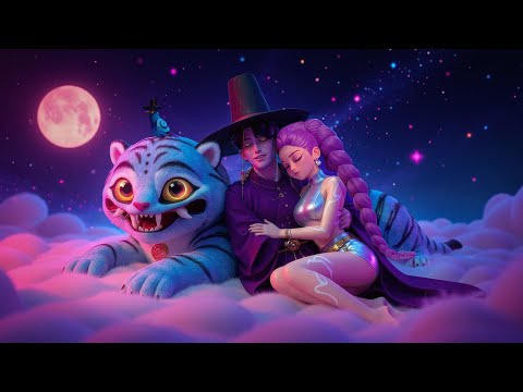 Fall Asleep Fast with Jinu, Rumi & The Tiger 💤 | Deep Sleep Music for Instant Calm