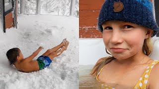 KIDS POLAR PLUNGE CHALLENGE!! Snowed In During Christmas Morning!