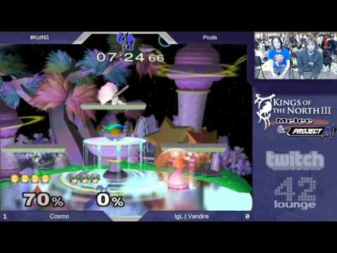 KotN3 - Cosmo (Zelda) vs IGL | Vandire (Marth) - Melee Pools