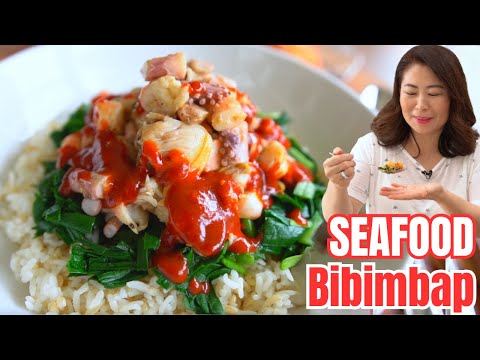 Seafood Bibimbap that Koreans Eat!  SIMPLE & INCREDIBLY DELICIOUS Bibimbap Recipe 🇰🇷부추 해물비빔밥