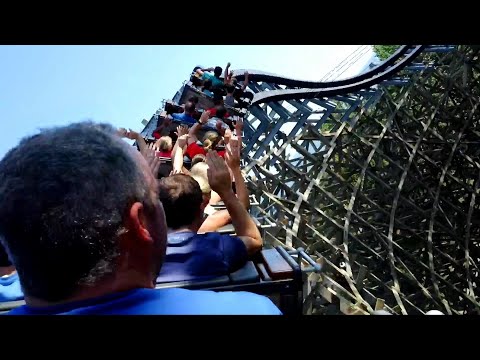 Back row point of view footage of Steel Vengeance
