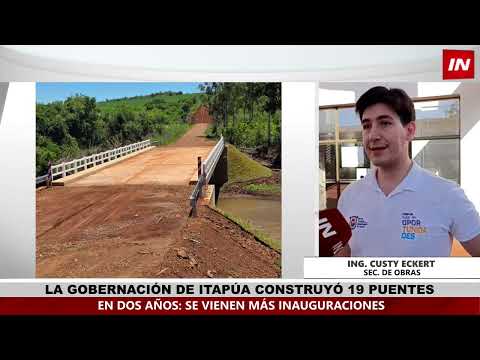 GOBERNACIÓN DE ITAPÚA CONSTRUYÓ 19 PUENTES EN DOS AÑOS