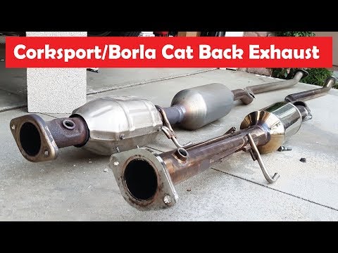 Mazda 3 Corksport Midpipe to Borla Axle exhaust