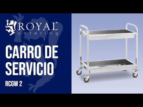 vídeo - Ocasión Carro de servicio - 2 bandejas - hasta 320 kg
