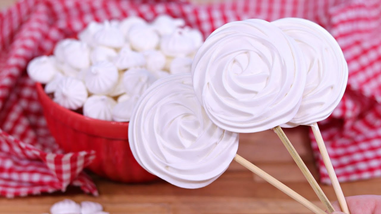 PIRULITO DE SUSPIRO SEQUINHO E CROCANTE QUE NÃO RACHA | SUSPIRO CASEIRO FÁCIL